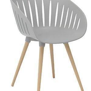 Topstar Chaise d'extérieur "T2023", set de 2, gris clair