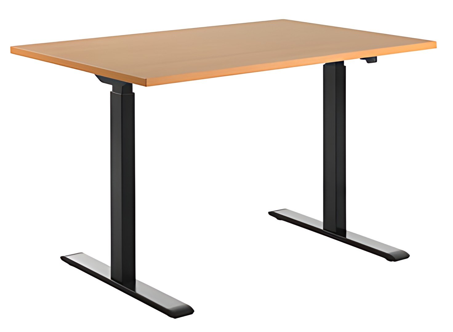 Topstar Bureau réglable en hauteur, (L)1.600 mm, noir/hêtre