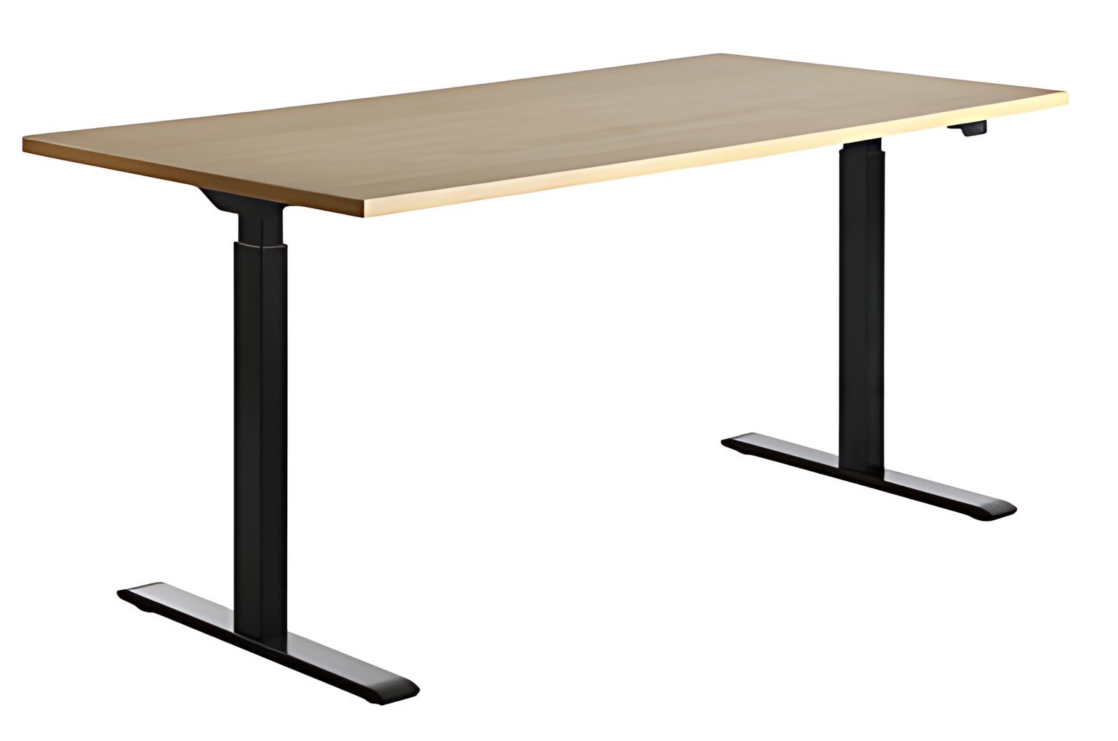 Topstar Bureau réglable en hauteur, (L)1.800 mm, noir/érable