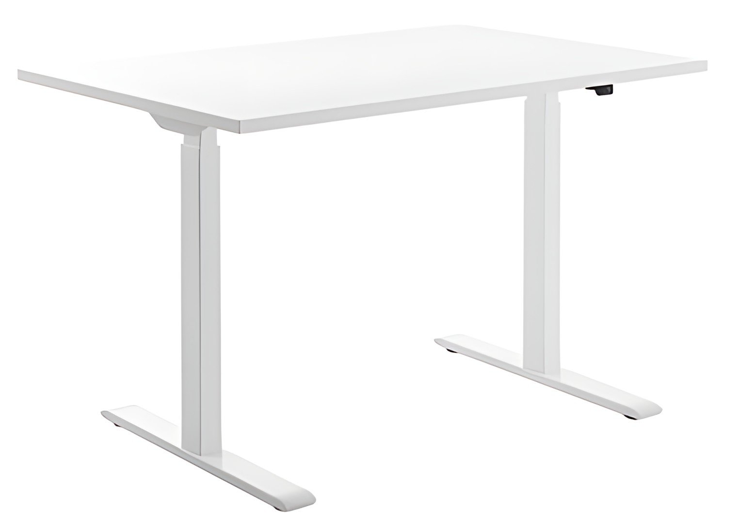 Topstar Bureau réglable en hauteur, (L)1.200 mm, blanc/blanc