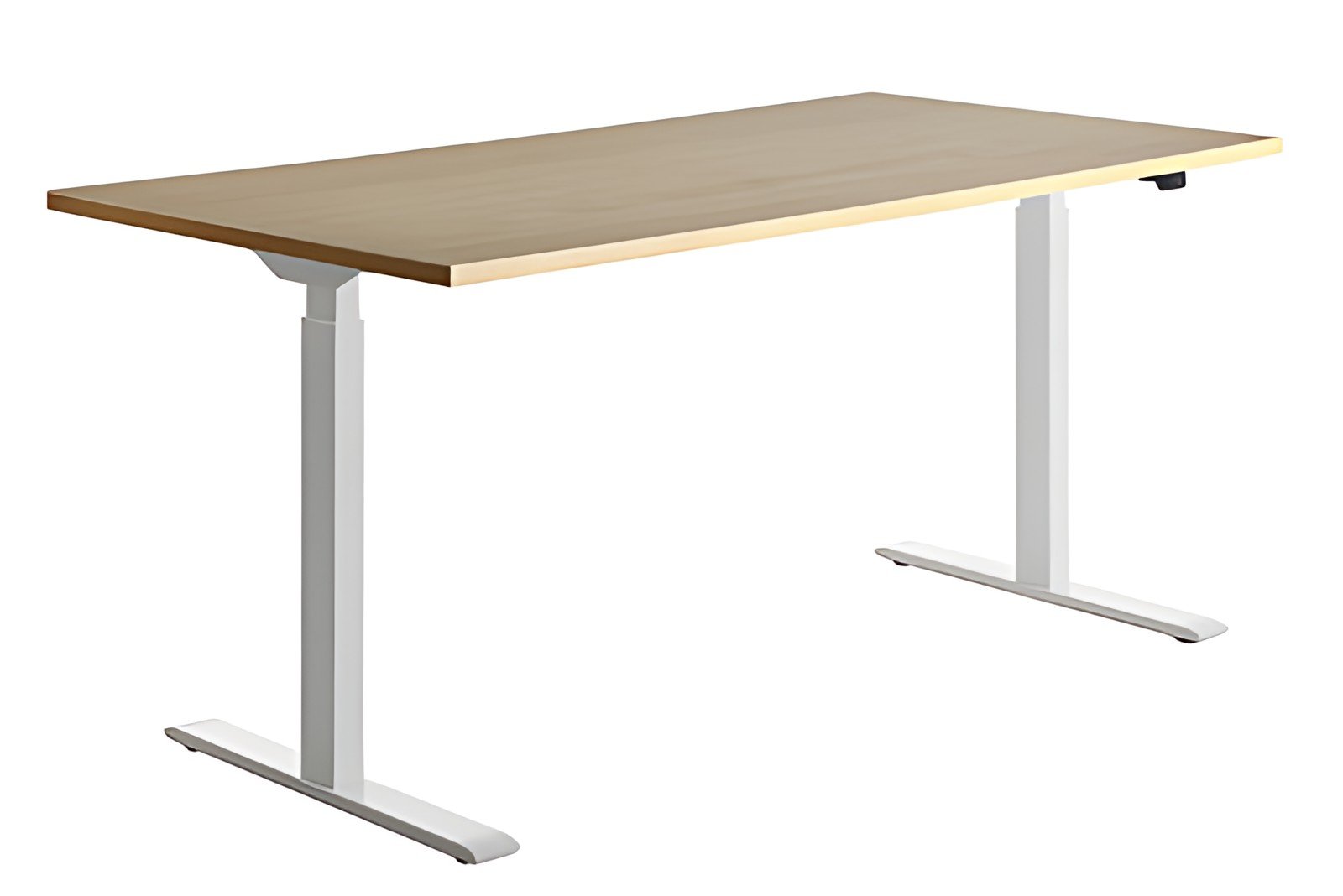 Topstar Bureau réglable en hauteur, (L)1.200 mm blanc/érable