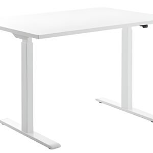 Topstar Bureau réglable en hauteur, (L)1.600 mm, blanc/blanc