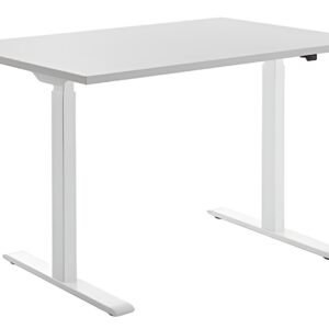 Topstar Bureau réglable en hauteur, (L)1.600 mm, blanc/gris