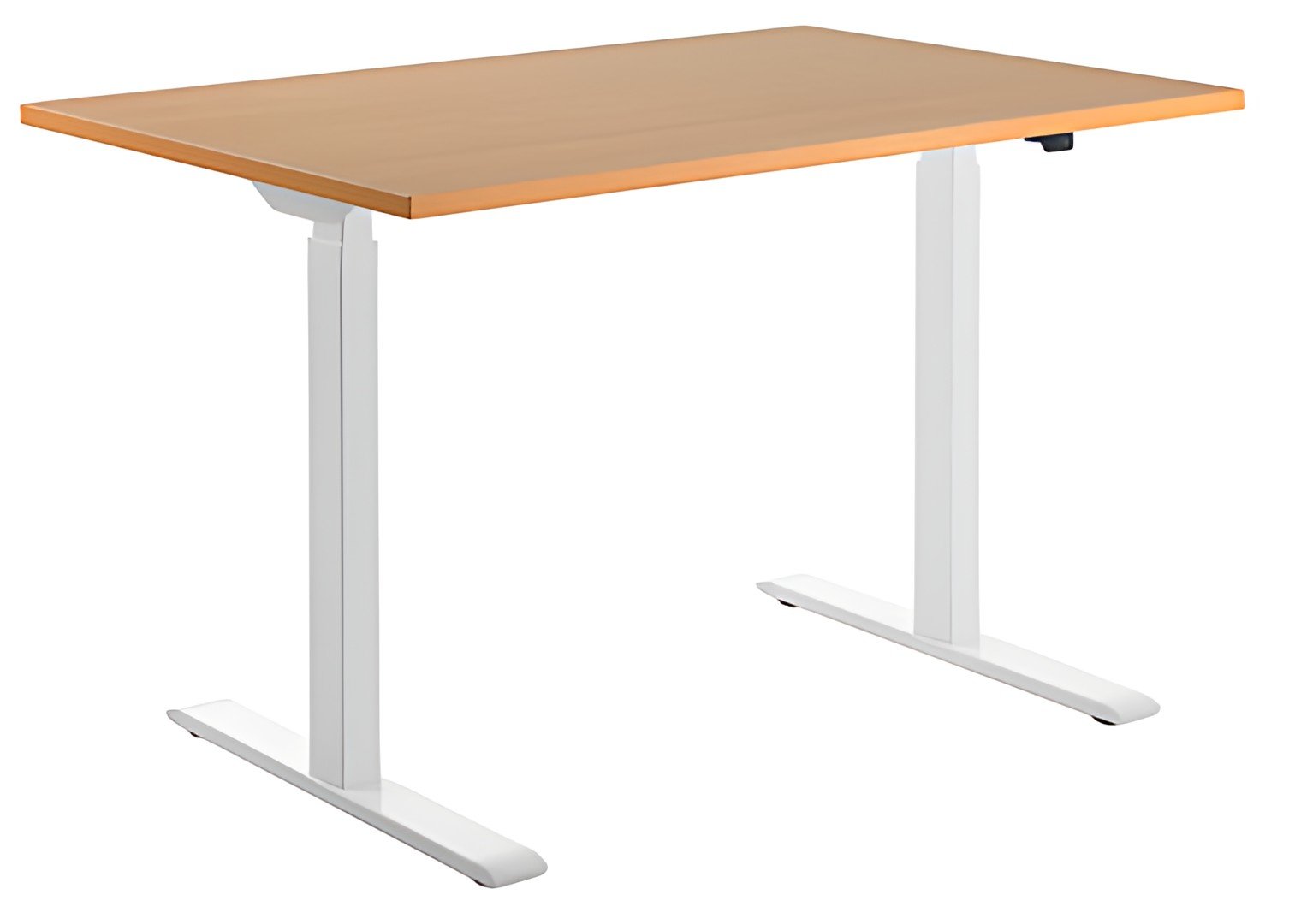 Topstar Bureau réglable en hauteur, (L)1.600 mm, blanc/hêtre