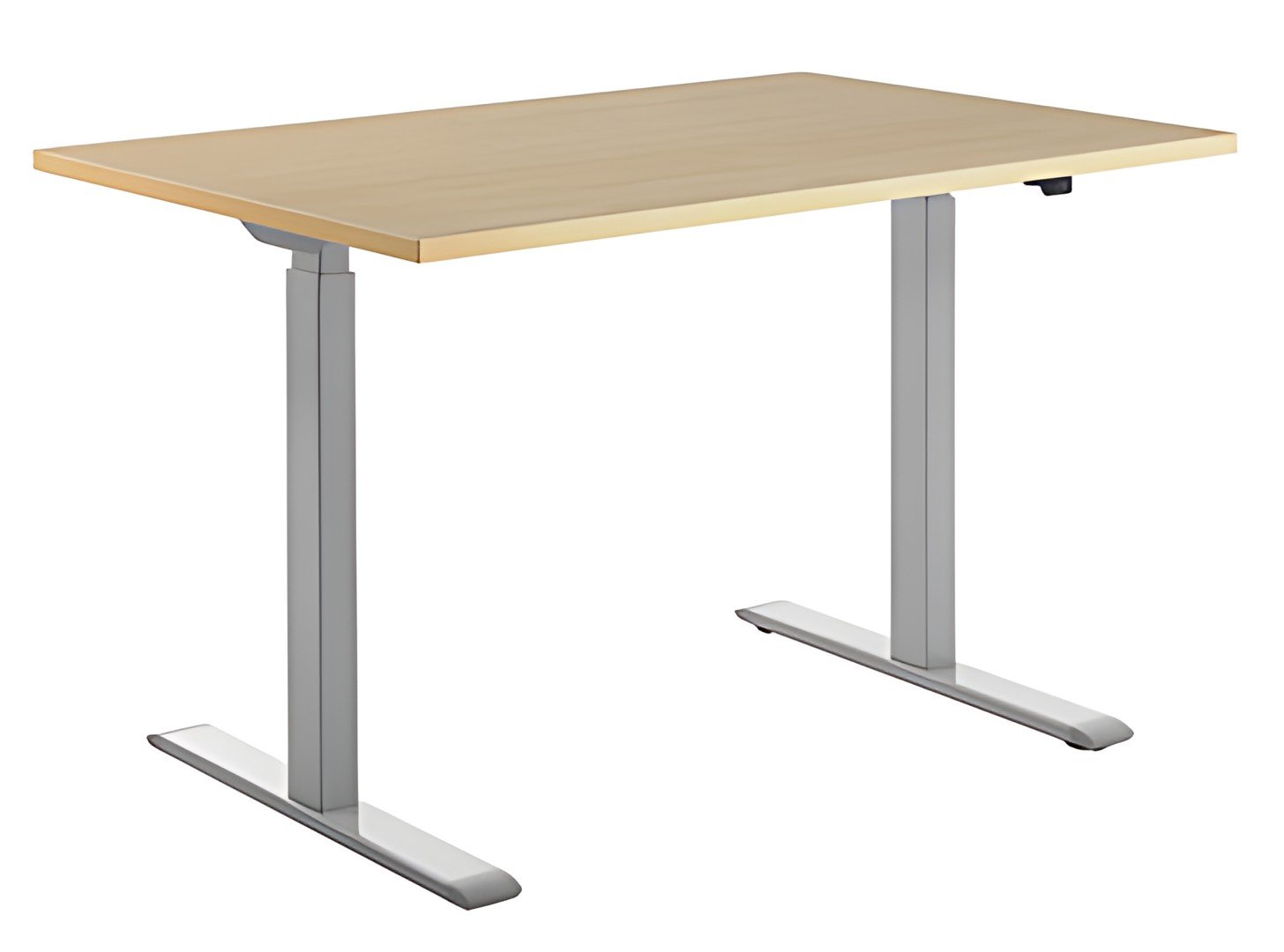 Topstar Bureau réglable en hauteur, (L)1.600 mm, gris/érable