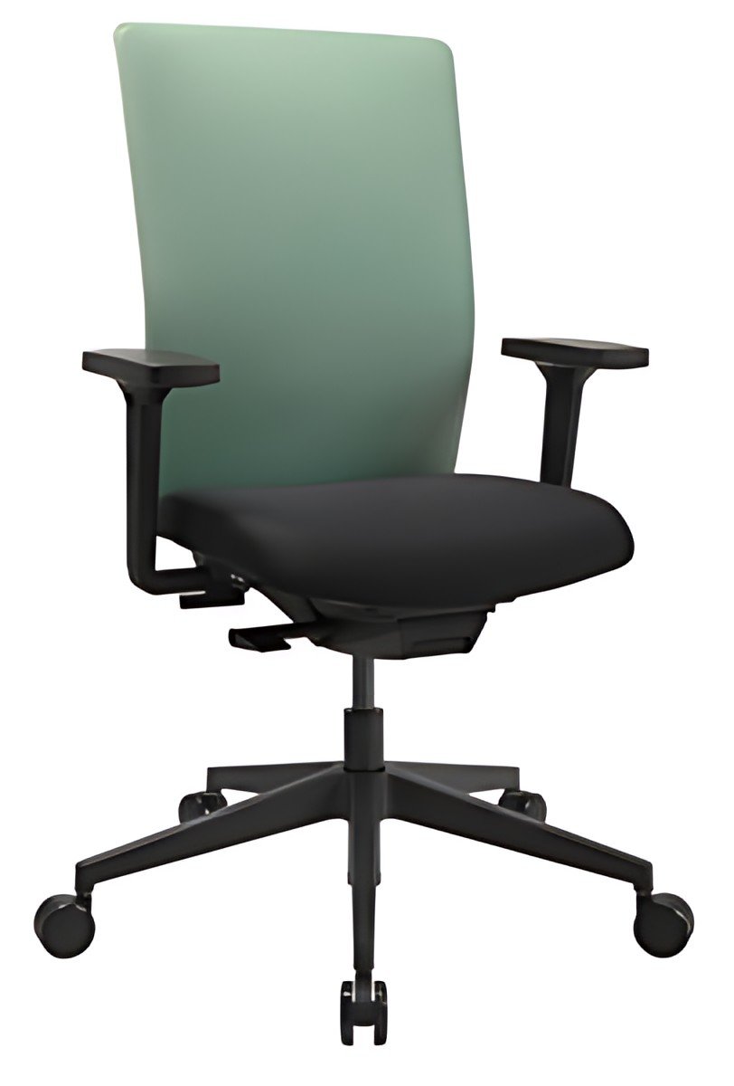Topstar Chaise de bureau pivotante "Airwork G", noir/menthe