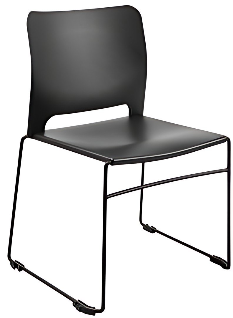 Topstar Chaise visiteur "Visit Lite", plastique, noir