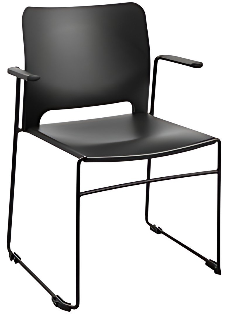 Topstar Chaise visiteur "Visit Lite", plastique, noir