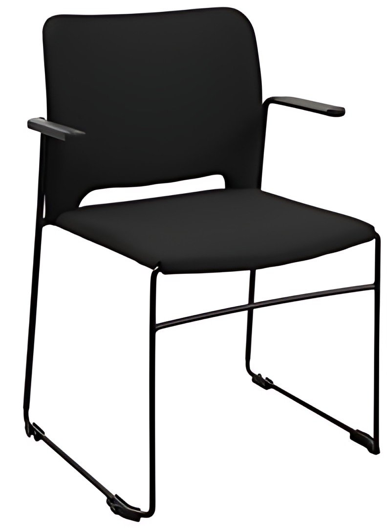 Topstar Chaise visiteur "Visit Lite", rembourré, noir