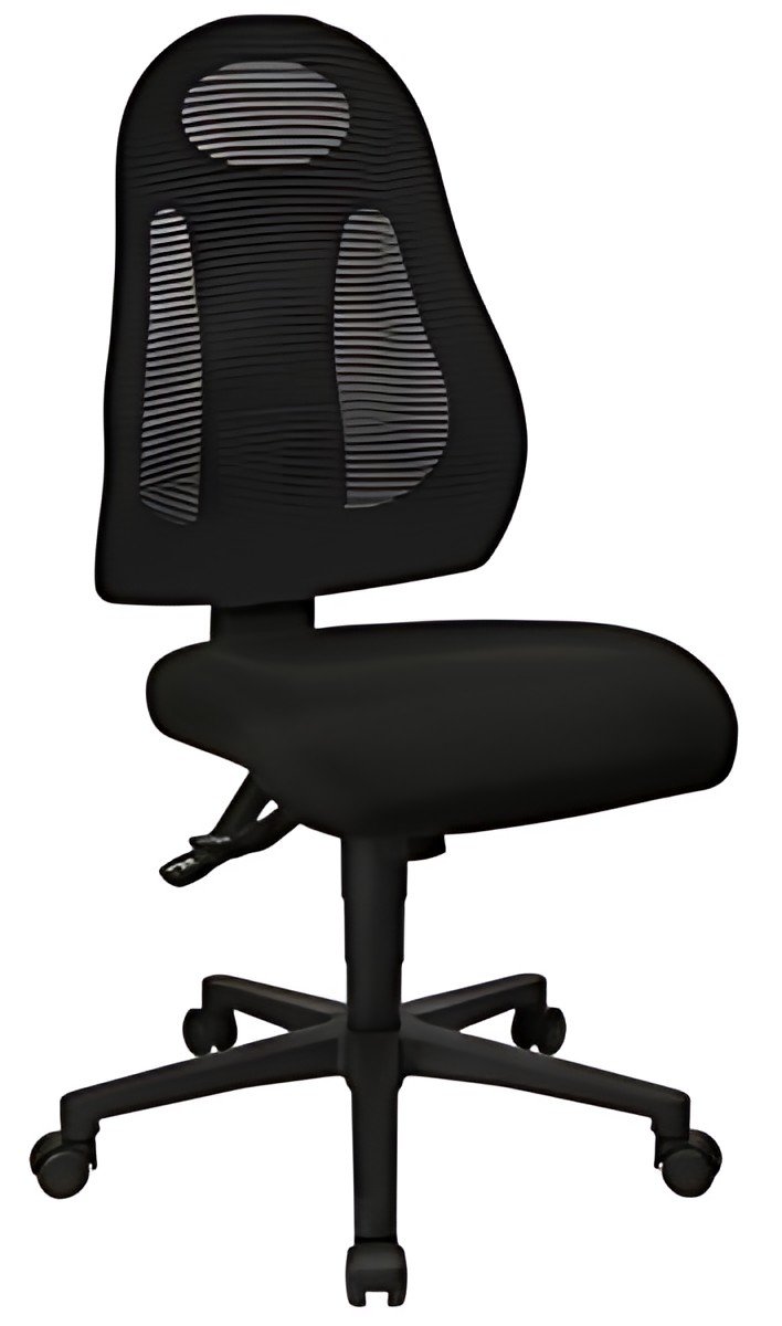Topstar Chaise de bureau pivotante "Free Art", noir / noir