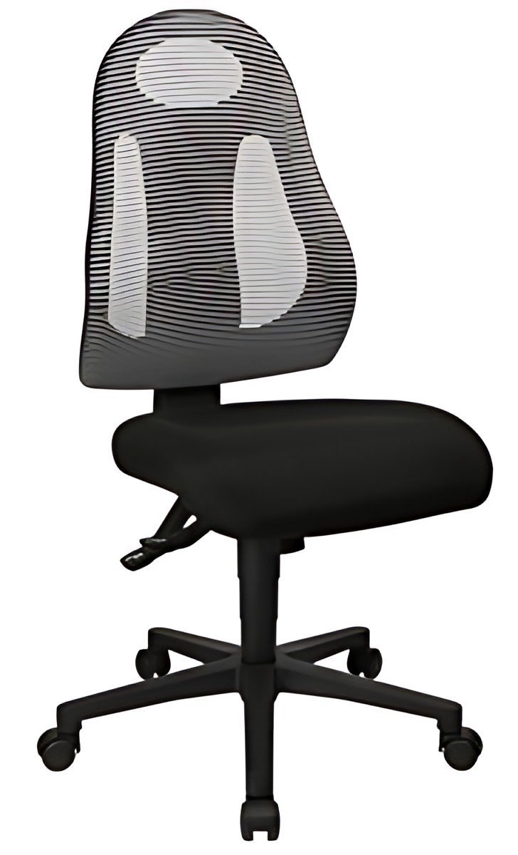 Topstar Chaise de bureau pivotante "Free Art", gris clair