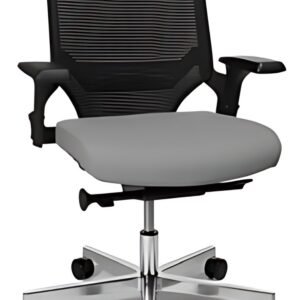 Topstar Chaise de bureau pivotante "T300", gris clair / noir