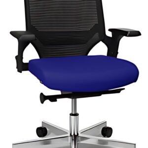 Topstar Chaise de bureau pivotante "T300", bleu / noir