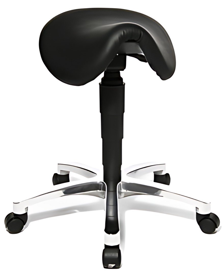 Topstar Tabouret "Bonanza", cuir véritable, noir