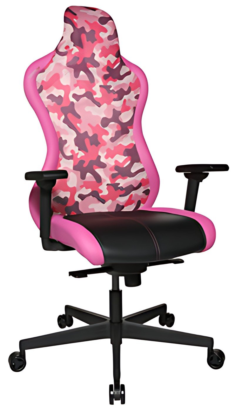 Topstar Chaise de bureau "Sitness RS Sport Plus", noir/rose