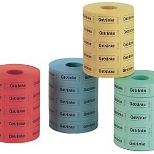 marques de boissons herlitz, 30 x 55 mm, 1 000 larmes par rouleau