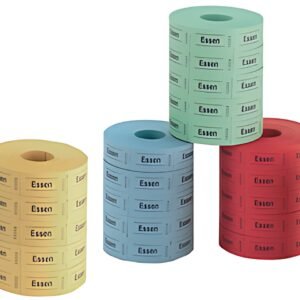 bons alimentaires herlitz, 30 x 55 mm, 1 000 feuilles détachables par rouleau