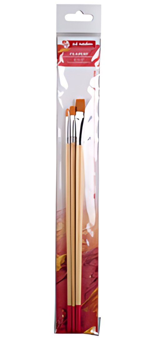 ROYAL TALENS Set de pinceaux plats, 3 pièces