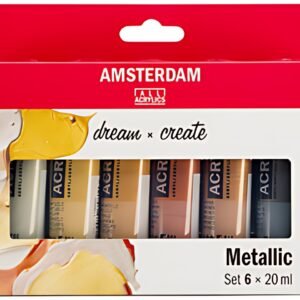 ROYAL TALENS Peinture acrylique AMSTERDAM Metallic, 6x 20 ml