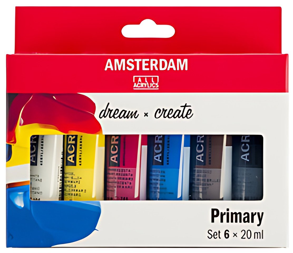 ROYAL TALENS Peinture acrylique AMSTERDAM Primary, 6x 20 ml