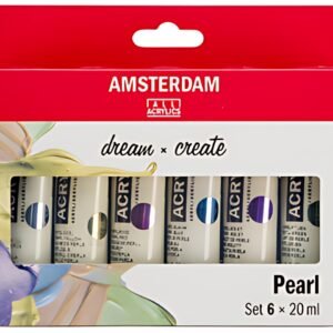ROYAL TALENS Peinture acrylique AMSTERDAM Pearl, 6 x 20 ml