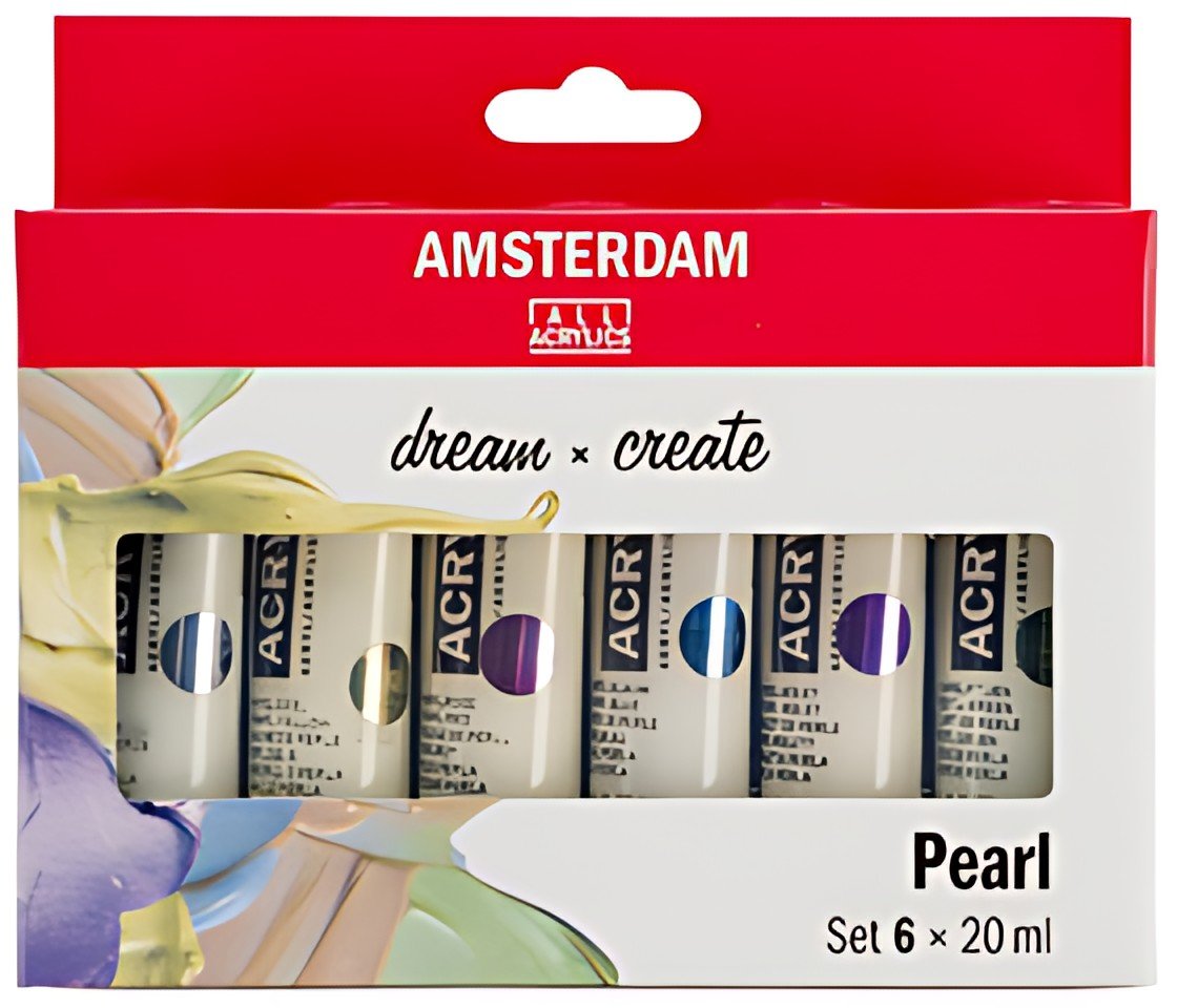 ROYAL TALENS Peinture acrylique AMSTERDAM Pearl, 6 x 20 ml