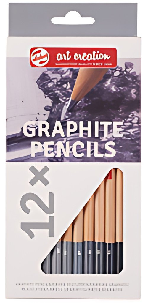ROYAL Crayons graphite Art Creation, rond, étui de 12
