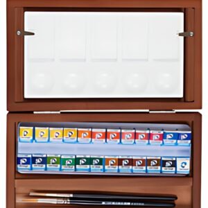 ROYAL TALENS Coffret en bois aquarelle Van Gogh, set de 24
