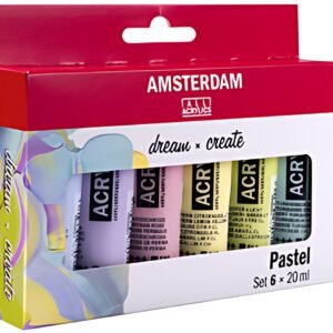 ROYAL TALENS Peinture acrylique AMSTERDAM Pastel, 6 x 20 ml