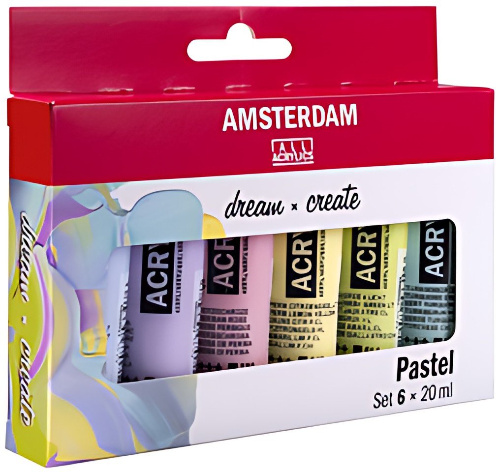 ROYAL TALENS Peinture acrylique AMSTERDAM Pastel, 6 x 20 ml