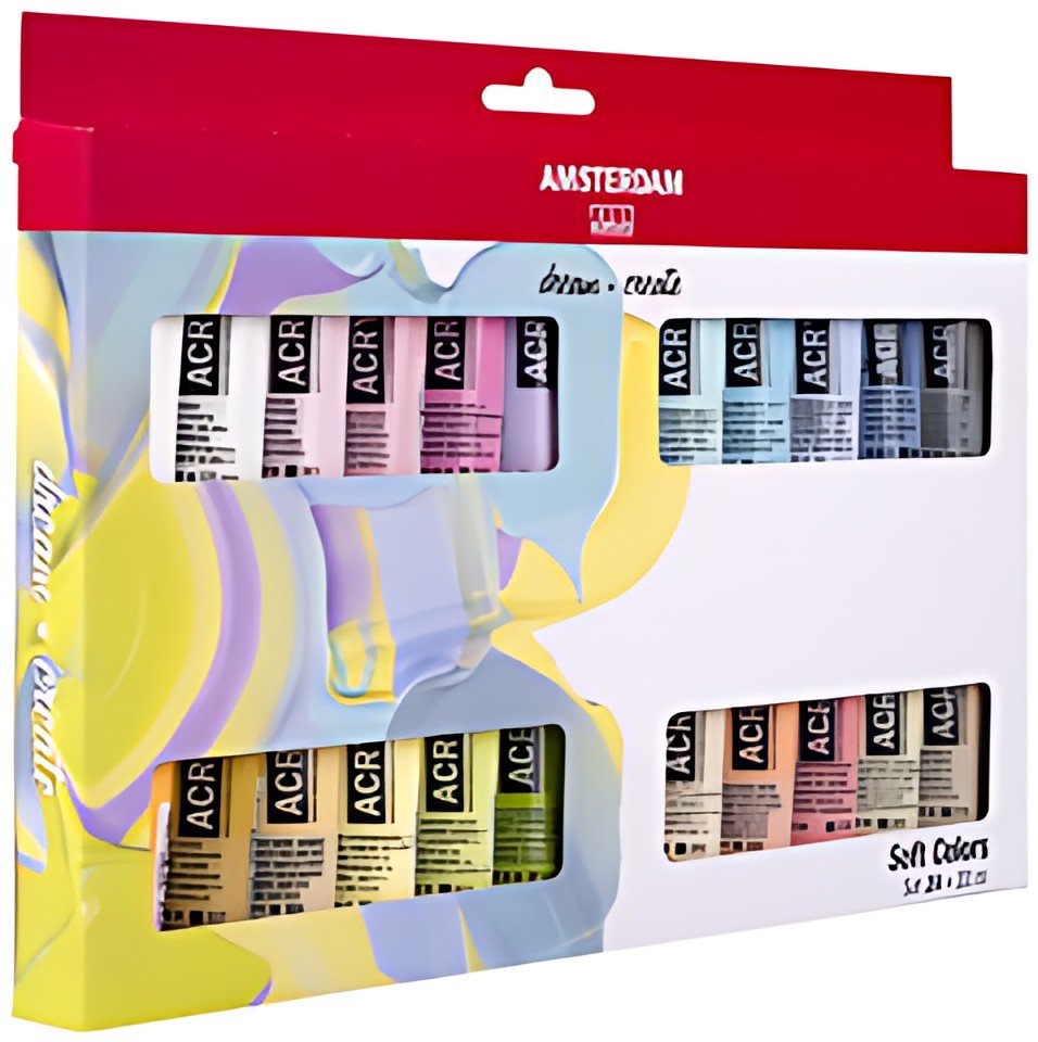 ROYAL TALENS Peinture acrylique AMSTERDAM Couleurs douces