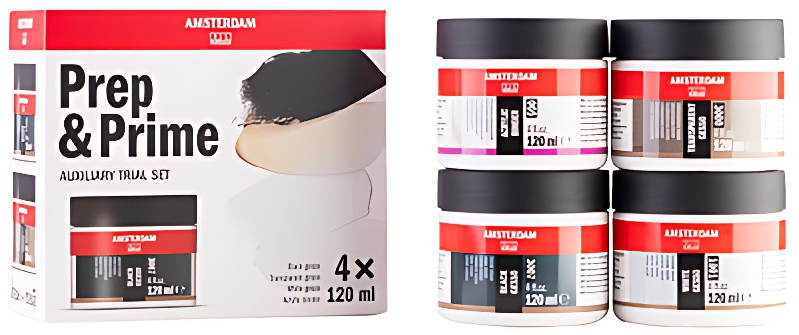 ROYAL TALENS AMSTERDAM Set d'apprêt Medium, 4x 120 ml