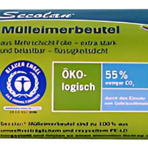 Secolan Sac poubelle, 20 litres, sans fermeture, blanc