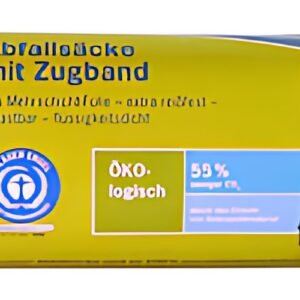 Secolan Sac poubelle à liens coulissants, bleu/noir, 120 l