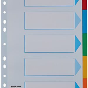 Esselte Intercalaires en carton, uni,A4,6 pièces,multicolore