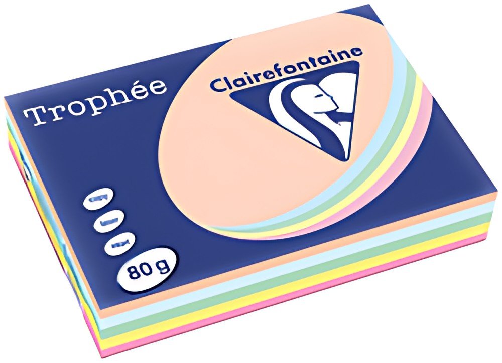 Clairefontaine Papier universel Trophée, A4, assorti pastel