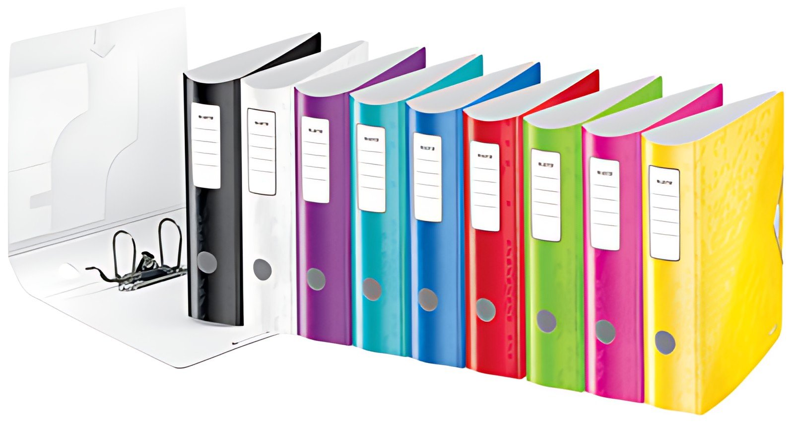 LEITZ Classeur Active WOW, 180 degrés, 80 mm, blanc
