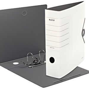 LEITZ Classeur Solide, 180 degrés, 82 mm, blanc