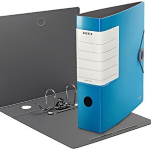 LEITZ Classeur Solide, 180 degrés, 82 mm, bleu clair