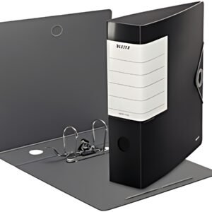 LEITZ Classeur Solide, 180 degrés, 82 mm, noir