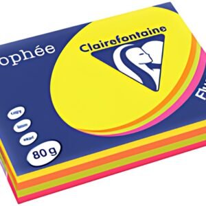 Clairefontaine Papier universel Trophée, A4, assorti fluo