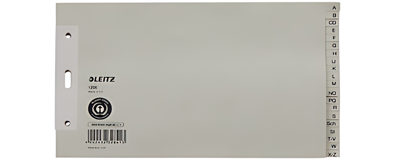 LEITZ Intercalaires en papier nature, A-Z, A5 paysage, 20