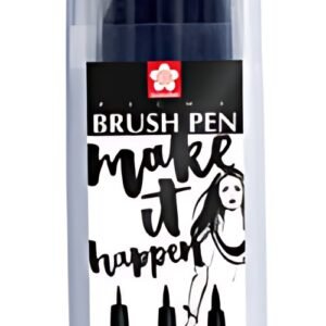 SAKURA Stylo pinceau PIGMA BRUSH, étui de 3, noir