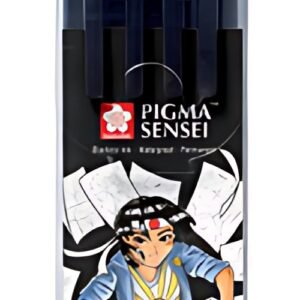 SAKURA Kit Manga PIGMA SENSEI, étui de 4, noir