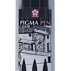 SAKURA Stylo feutre PIGMA PEN, étui de 3, noir