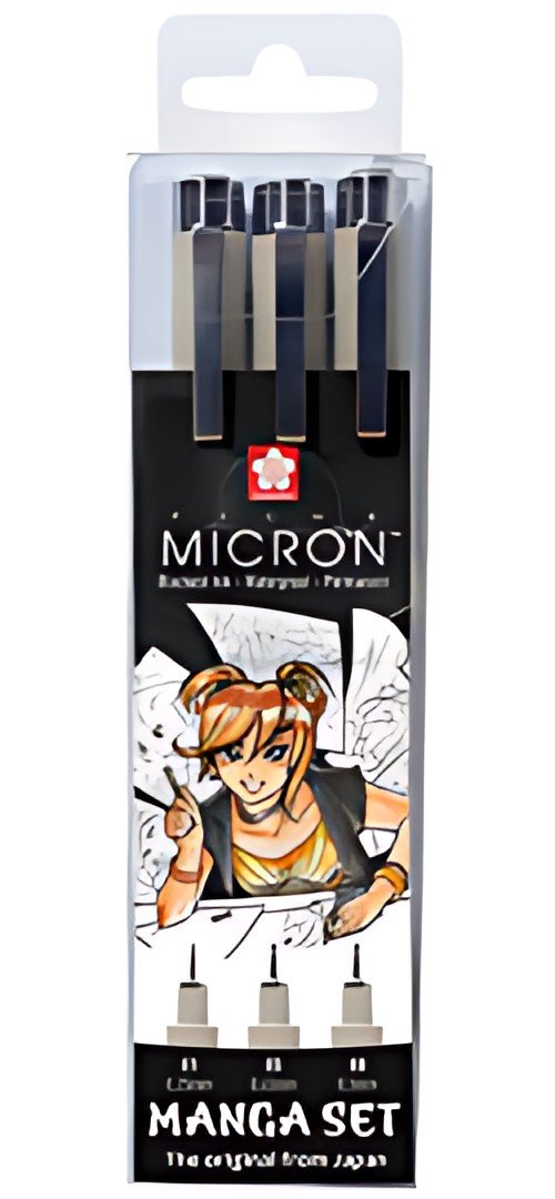 SAKURA Kit Manga PIGMA MICRON, étui de 3