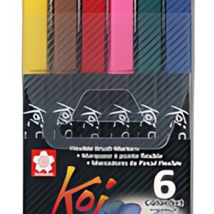 SAKURA Feutre pinceau Koi Coloring Brush, étui de 6 ,