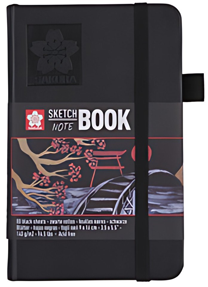 SAKURA Carnet de croquis, 120 x 120 mm, noir