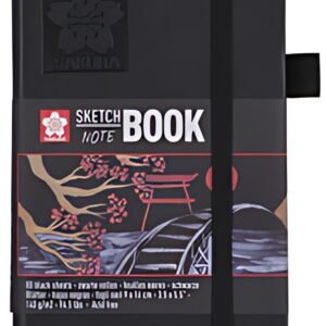 SAKURA Carnet de croquis, 130 x 210 mm, noir