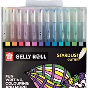 SAKURA Stylo roller encre gel Gelly Roll Stardust étui de 12